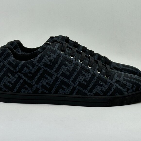 FENDI Mens FF Logo Tech Fabric Low Top Sneakers Trainers Shoes - Picture 8 of 14